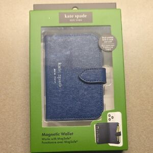Kate Spade Navy Blue Magnetic Wallet for Cell Phones